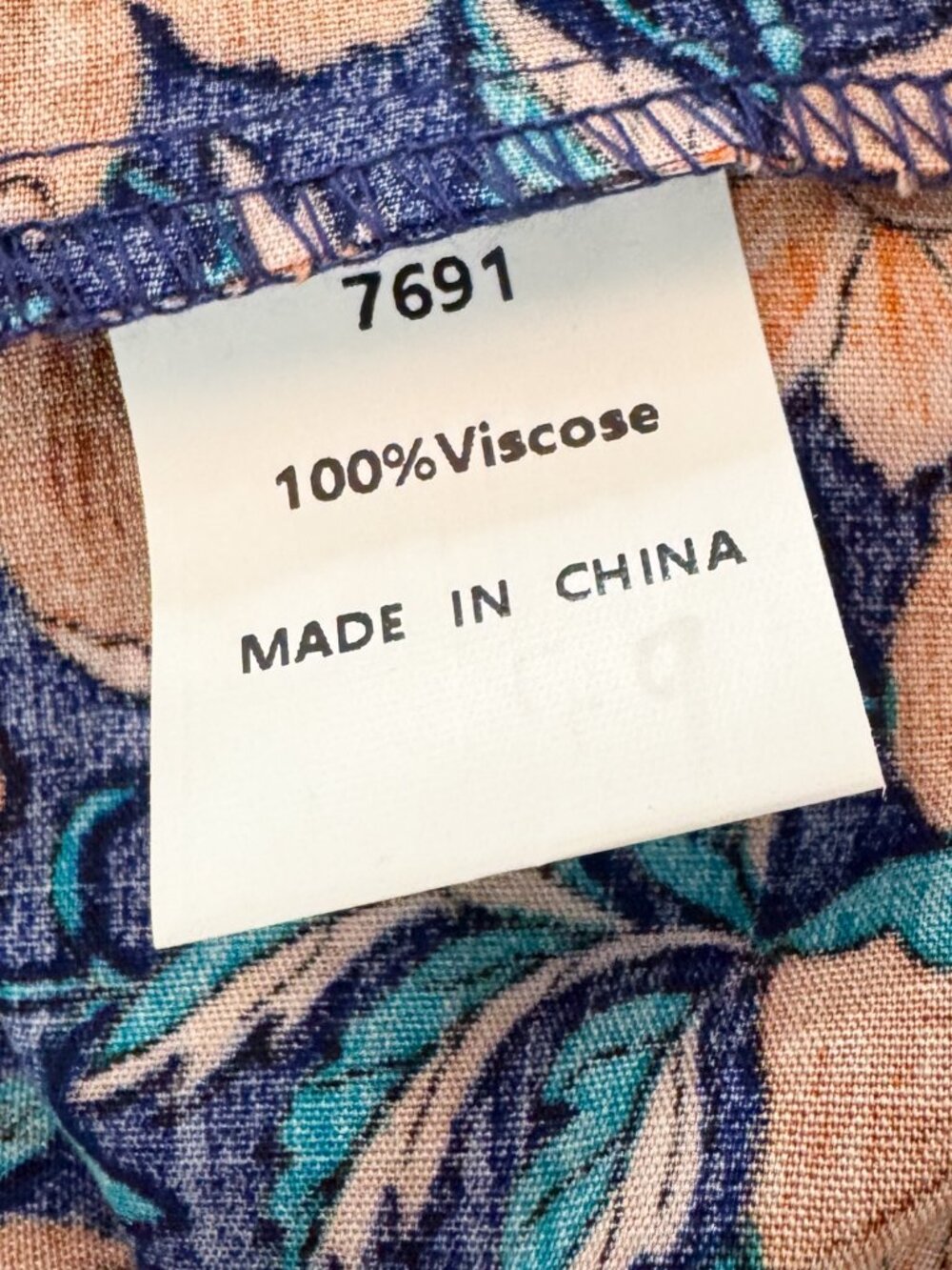 Boho Peasant Floral Mixed Pattern V-Neck Babydoll Mini Dress NWT Small Red Blue - Picture 12 of 12